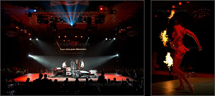 Event coverage of the Melbourne Grand Prix Ball for Team McLaren Mercedes at Crown Palladium.