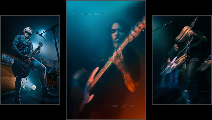 TTTDC featuring guitarist / vocalist Gerasimos Grammenos, bass-player Joshua Waddell and guitarist Nik Grammenos perform at Shotkickers in Thornbury, Victoria, Australia.